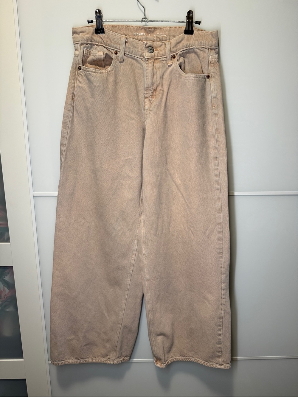 Old Navy Faded Orange Baggy Wide-Leg Jeans